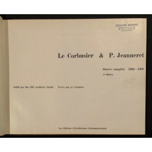 Le Corbusier / Oeuvre complète 1934-1938 