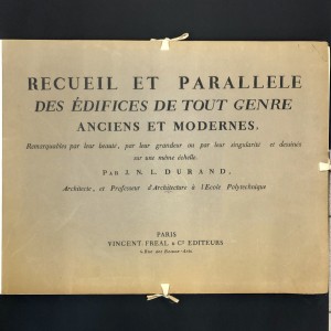 Jean-Nicolas-Louis Durand / Recueil et parallèle des édifices de tout genre