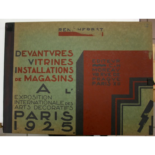 EXPOSITION 1925 René Herbst DEVANTURES VITRINES INSTALLATIONS DE MAGASINS