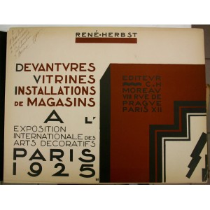 EXPOSITION 1925 René Herbst DEVANTURES VITRINES INSTALLATIONS DE MAGASINS