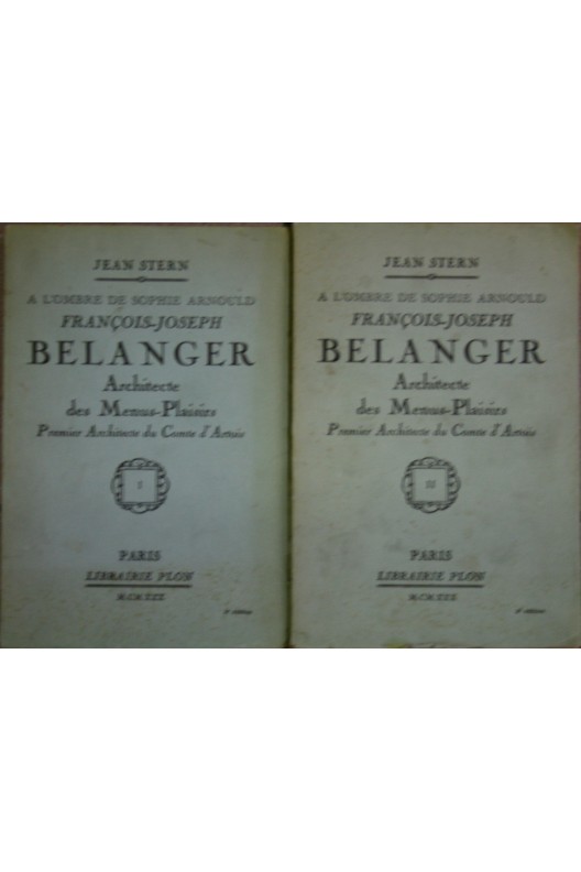 François-Joseph Belanger, Architecte des Menus-Plaisirs
