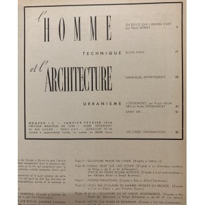L'homme et l'architecture Numéro 1-2 de 1946