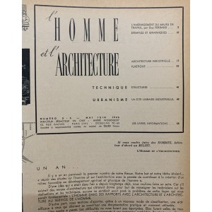 L'homme et l'architecture Numéro 5-6 de 1946. 