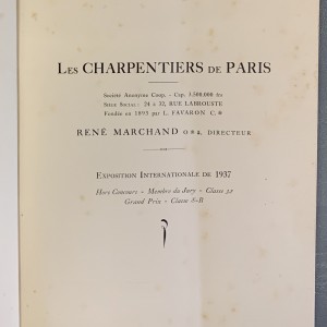 Les charpentiers de Paris / Exposition 1937