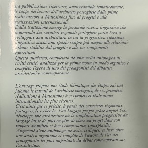 Alvaro Siza / profession poétique 