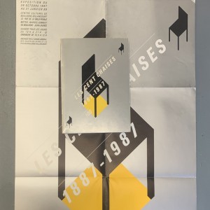 Les cent chaises 1887-1987 / catalogue + affiche
