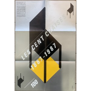 Les cent chaises 1887-1987 / catalogue + affiche