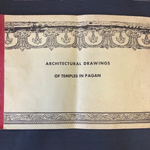 Architectural drawings of temple in Pagan. 