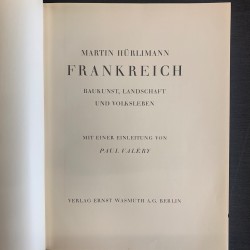 Frankreich / Martin Hürlimann / 1927
