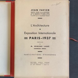 Exposition Internationale Paris 1937 / Jean Favier