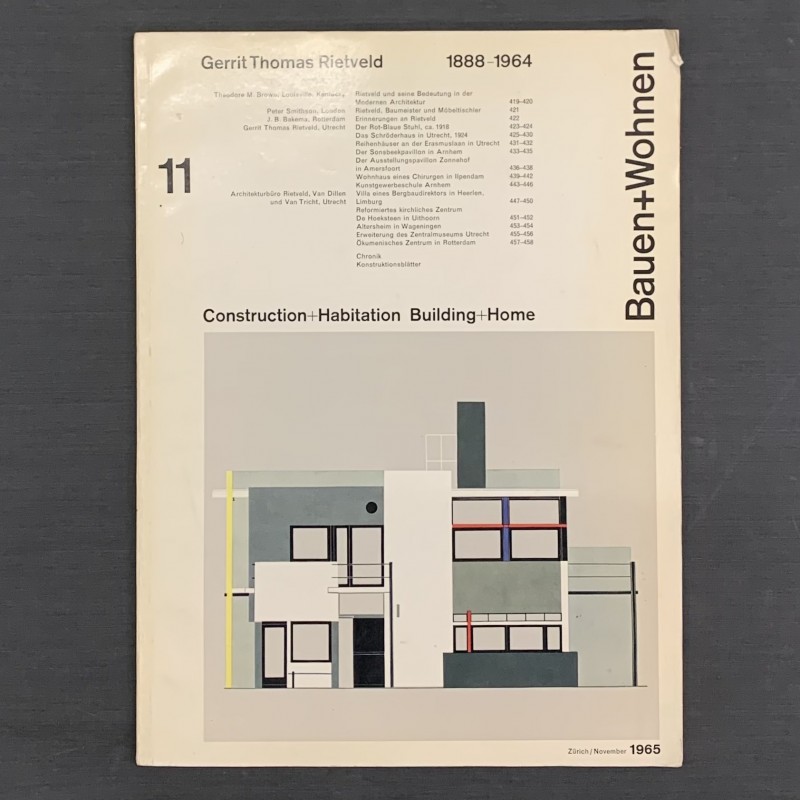 Gerrit Thomas Rietveld / Bauen+Wohnen 11 / 1965