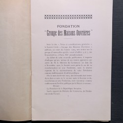 Fondation Groupes des maisons ouvrières / ses immeubles en 1907