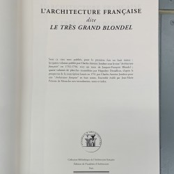 L'architecture française dite Le très grand Blondel