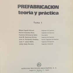 Prefabricacion / teoria y pratica / tomo 1