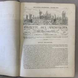 La gazette des architectes et du bâtiment 1863. Viollet-le-Duc.
