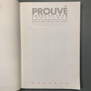 Prouvé - cours du CNAM, 1957-1970 : essai de reconstitution du cours à partir des archives Jean Prouvé 