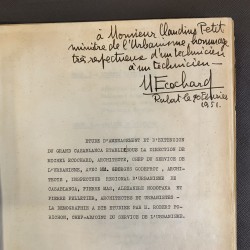 Michel Ecochard / rapport préliminaire sur l'aménagement et l'extension de Casablanca.