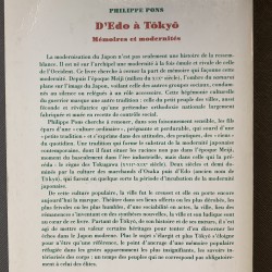 D'Edo à Tokyo / Philippe Pons.