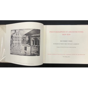 Photographie et architecture 1839-1939