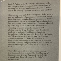 Louis I. Kahn / In the realm of architecture.