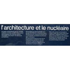 Claude Parent. L'architecture et le nucléaire. 