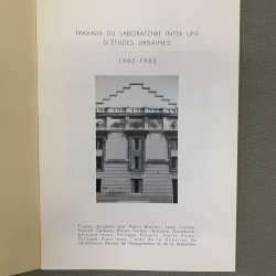 Paris comme forme urbaine / un atlas des tracés parisiens.