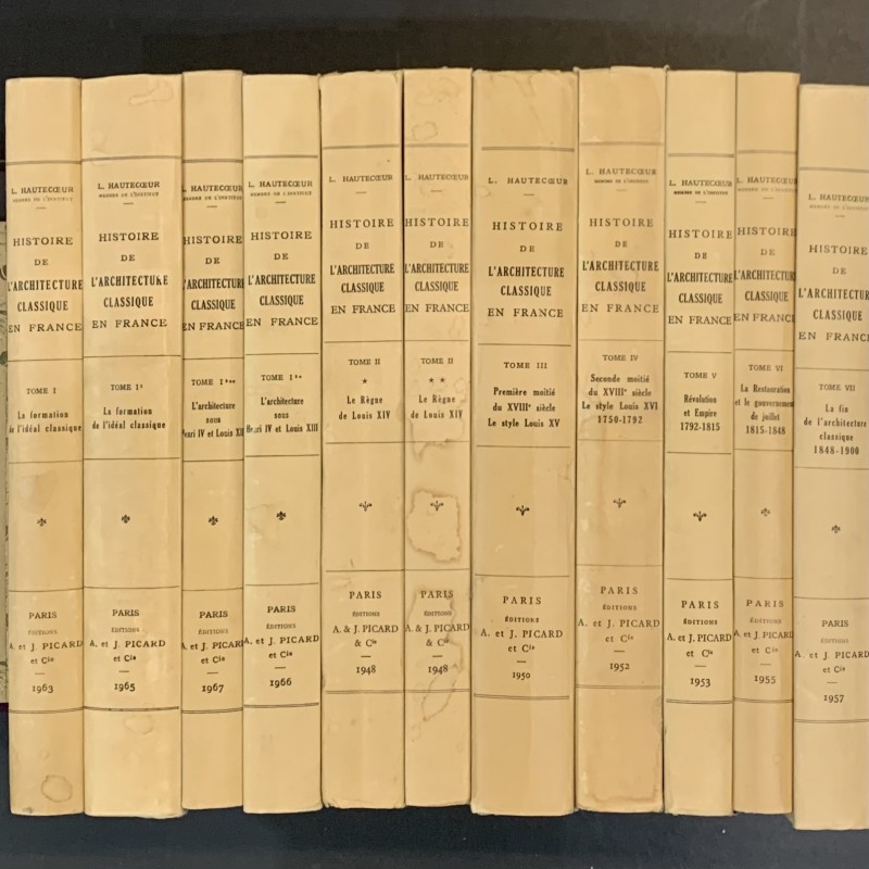 HISTOIRE DE L'ARCHITECTURE CLASSIQUE EN FRANCE / Louis Hautecoeur.