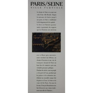Paris / Seine ville fluviale. François Baudouin. 