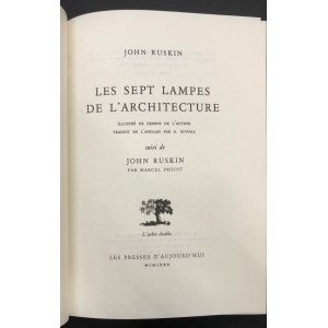 Les sept lampes de l'architecture / John Ruskin 