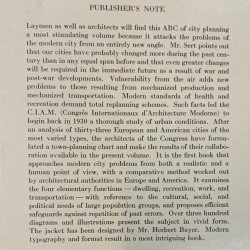 José Luis Sert / Can our cities survive ? / C.I.A.M.