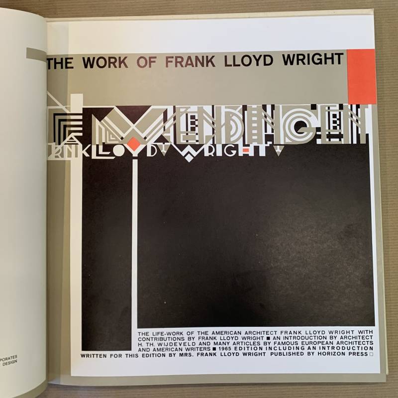 The work of Frank Lloyd Wright / The Wendingen edition