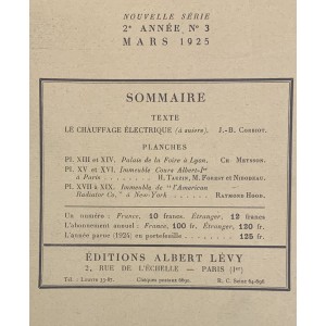 L'Architecte / Année 1925 complète 