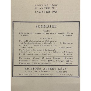 L'Architecte / Année 1925 complète 