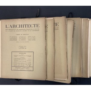 L'Architecte / Année 1925 complète 