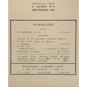 L'Architecte / Année 1925 complète 