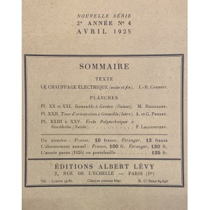 L'Architecte / Année 1925 complète 