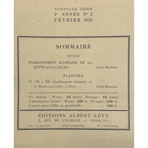 L'Architecte / Année 1925 complète 