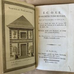 François Cointeraux / école d'architecture rurale / le Pisé