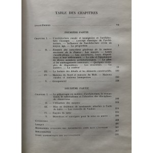 L'architecture rurale & bourgeoise en France