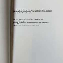 Valerio Olgiati / 14 student projects 1998-2000