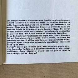 Oscar Niemeyer / textes et dessins pour Brasilia.