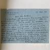 Emmanuel Pontremoli / propos d'un solitaire + Lettre manuscrite.