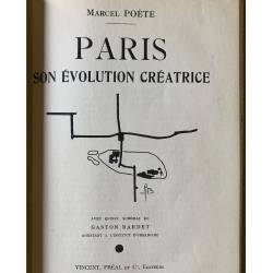 Marcel Poëte / Paris, son évolution créatrice