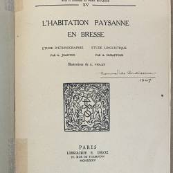 L'habitation paysanne en Bresse.