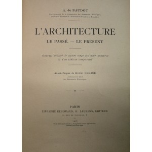 ANATOLE DE BAUDOT / L'ARCHITECTURE E/O 1916