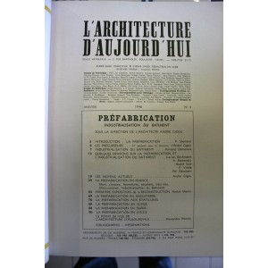 Péfbrication / industrialisation L'Architecture d'aujourd'hui 4 de 1946 