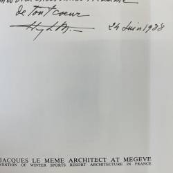 Henry Jacques le Même architecte à Megève / Signé.