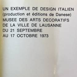 Un exemple de design italien / Danese.