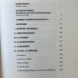 Paul Chemetov / Un architecte dans le siècle.