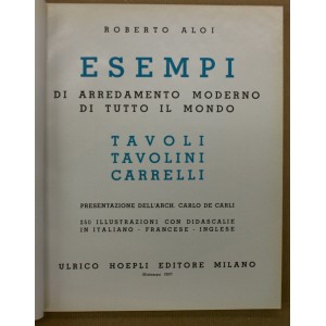 ESEMPI / TAVOLI TAVOLINI CARRELLI (TABLES)